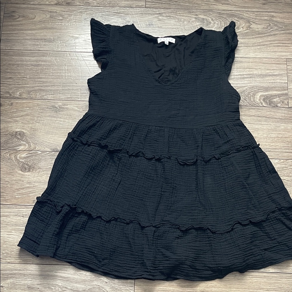 HYFVE Black Ruffled women Dress